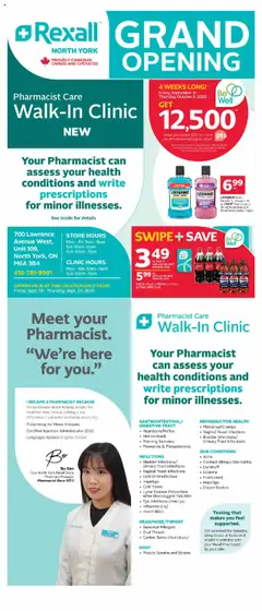 Preview of leaflet Grand Opening Toronto from shop Rexall is valid from Sep 19, 2025