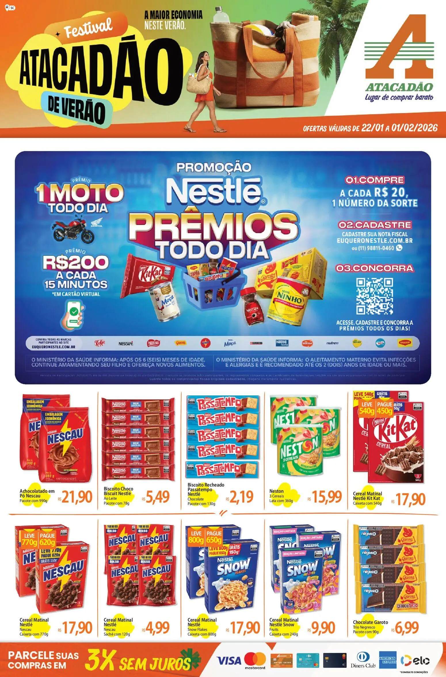 Pré-Visualização do folheto "Ofertas - SC" da loja Atacadão válido a partir de 22/01/2026