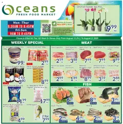 Un aperçu du dépliant Weekly flyer / circulaire du magasin Oceans est valide à partir 15 août 2025