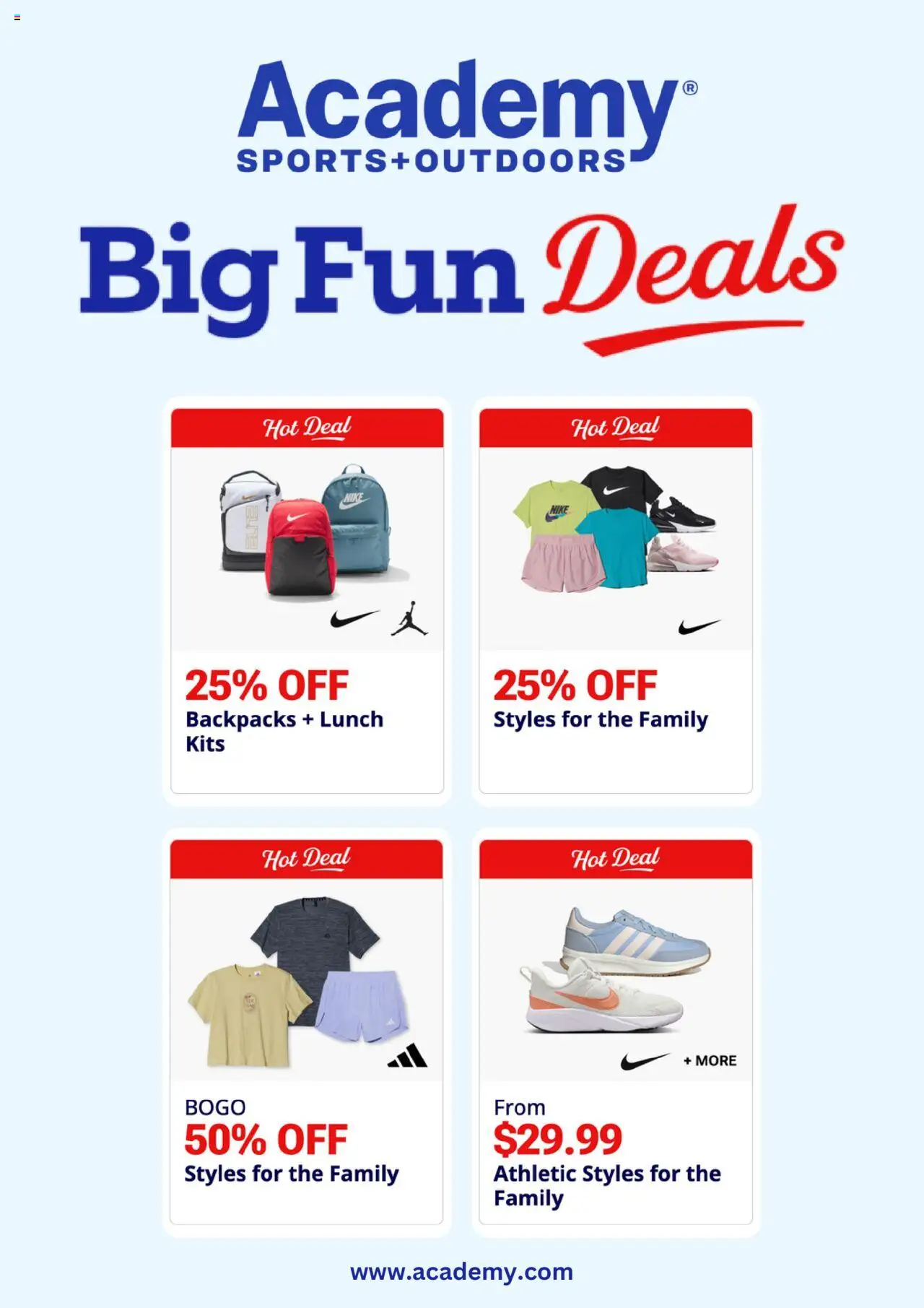 Academy Sports Weekly Ad from 08/11/2025 - Flyer - Page number 1