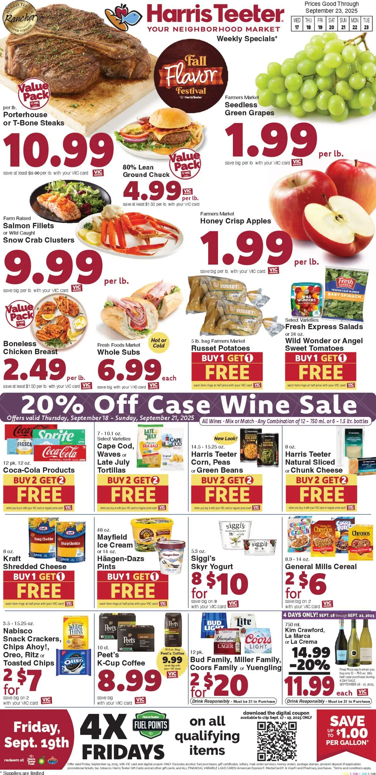Harris Teeter Weekly Ad - NC from 09/17/2025 - Flyer - Page number 1