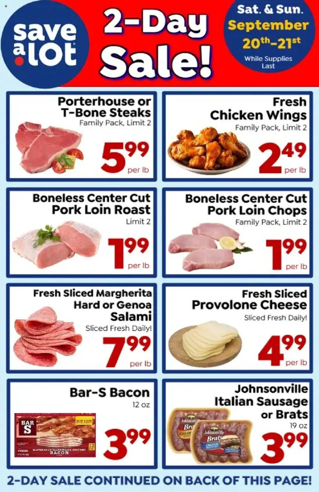 Save a Lot Ad from 09/15/2025 - Flyer - Page number 1