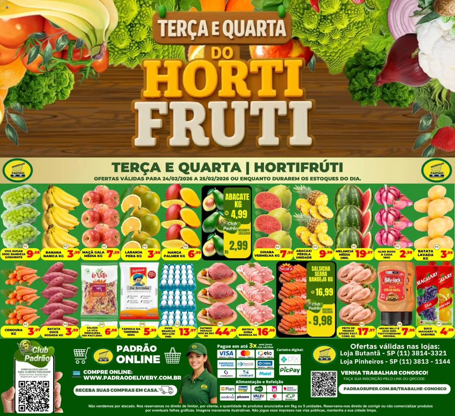 Pré-Visualização do folheto "Ofertas Hortifruti" da loja Supermercado Padrão válido a partir de 24/02/2026