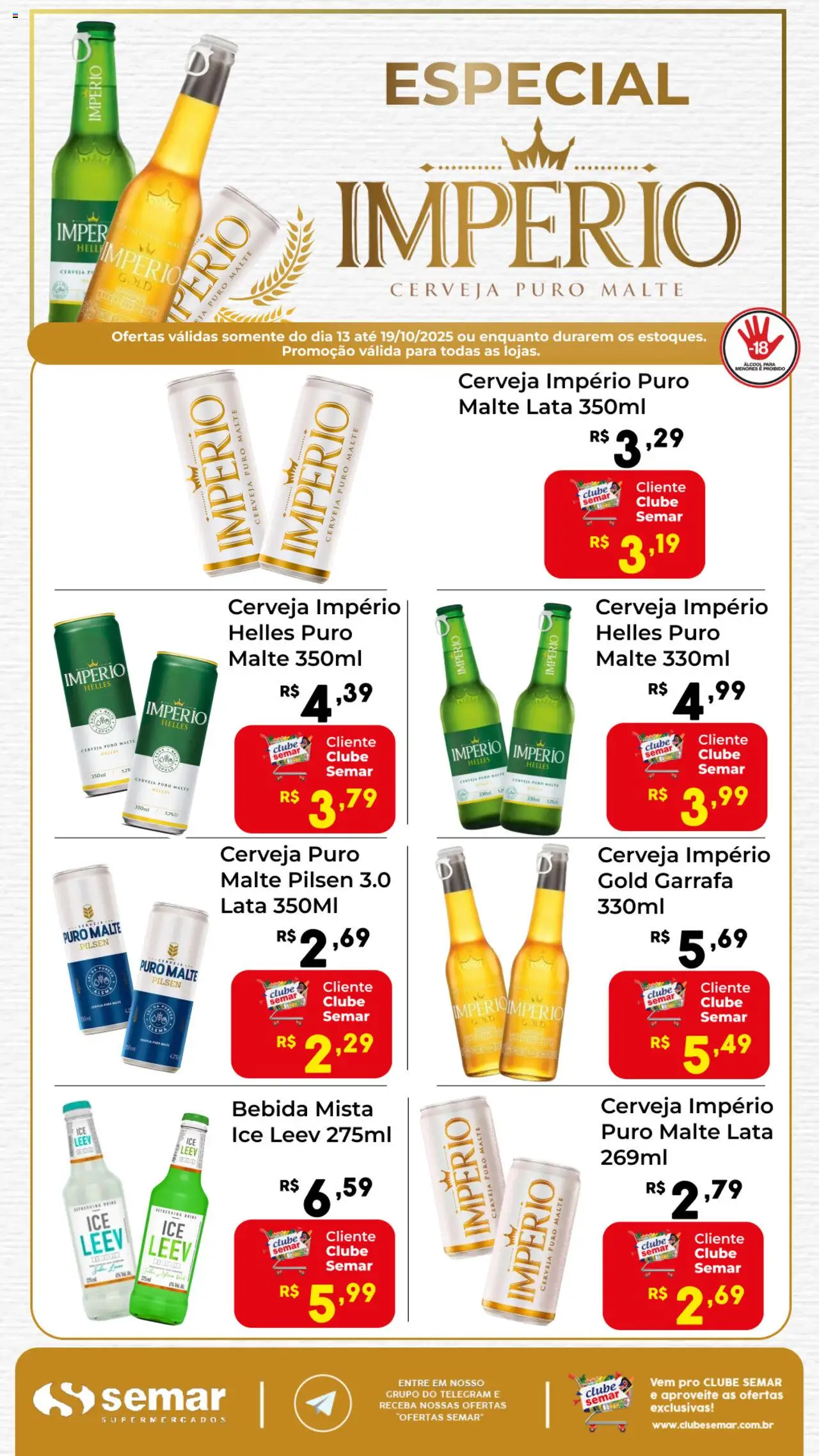 Semar Supermercado folheto "Ofertas Imperio" válido a partir de 13/10/2025 - número de página 1