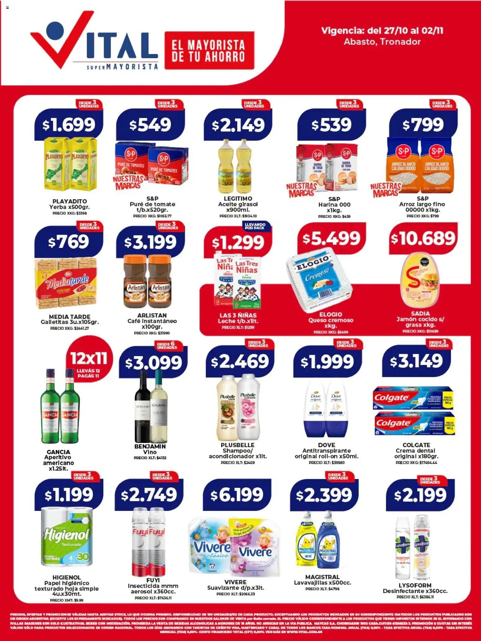 Vital Ofertas - Villa Ortúzar del 27/10/2025 >> Catálogo