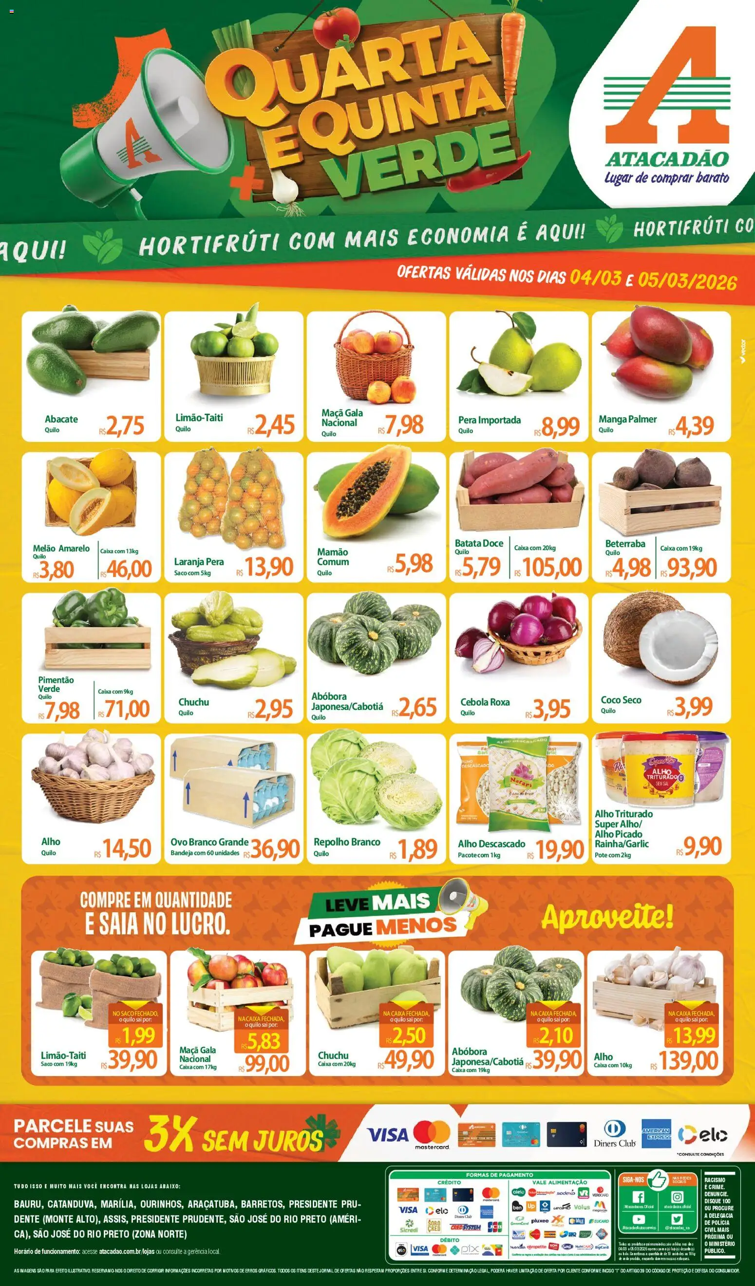 Pré-Visualização do folheto "Atacadão ofertas - SP" da loja Atacadão válido a partir de 04/03/2026