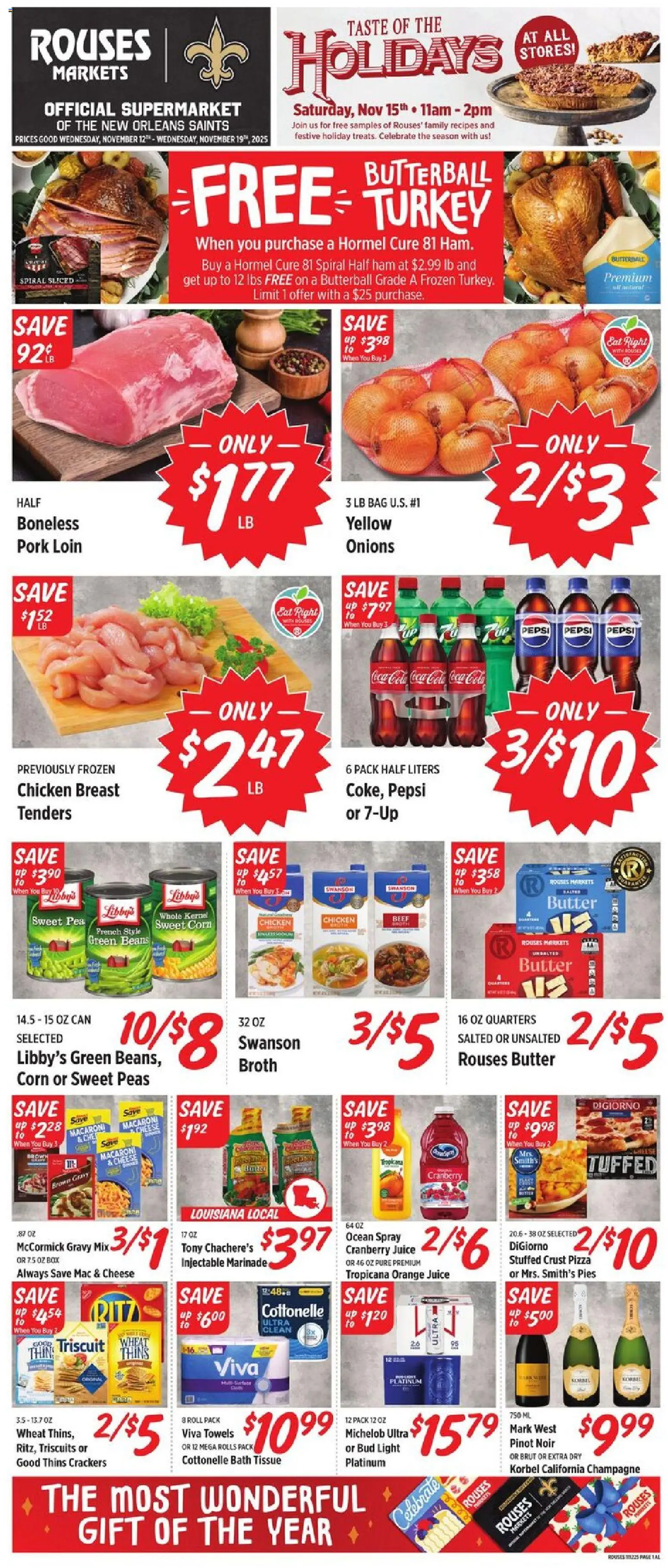 Ad Preview of Rouses Weekly Ad - AL from 11/12/2025
