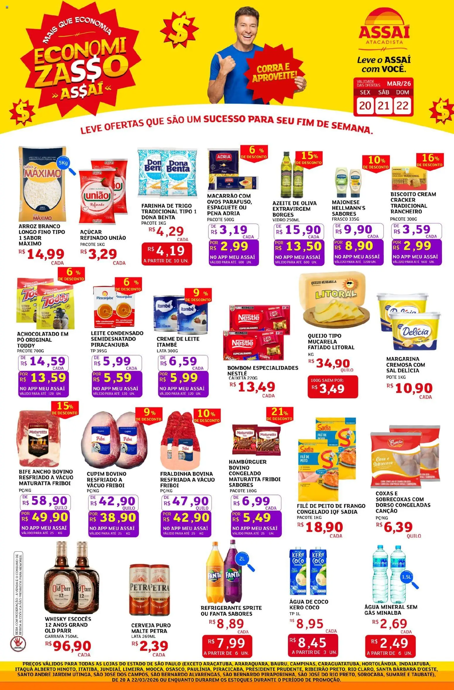 Pré-Visualização do folheto "Assaí Atacadista ofertas - SP" da loja Assaí Atacadista válido a partir de 20/03/2026