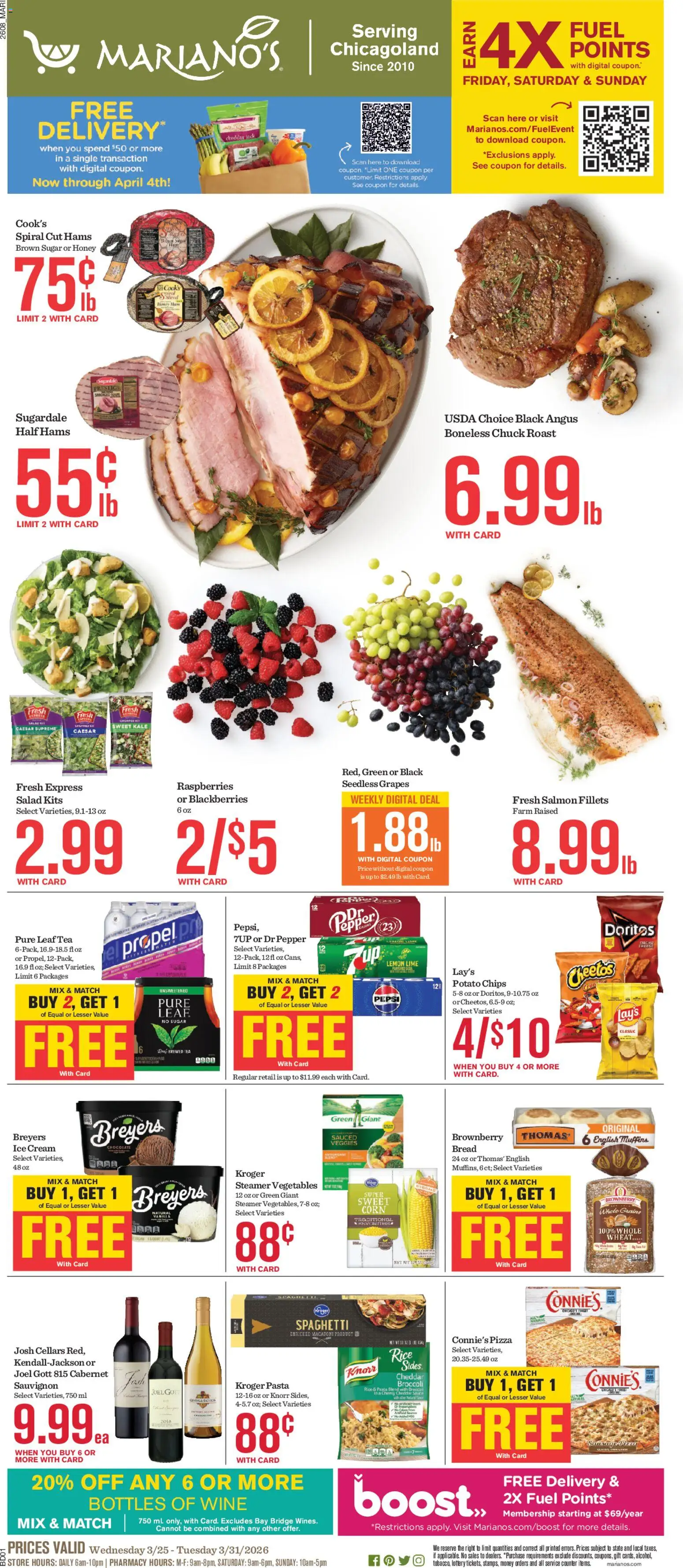 Ad Preview of Mariano's Mariano's Weekly Ad from 03/25/2026