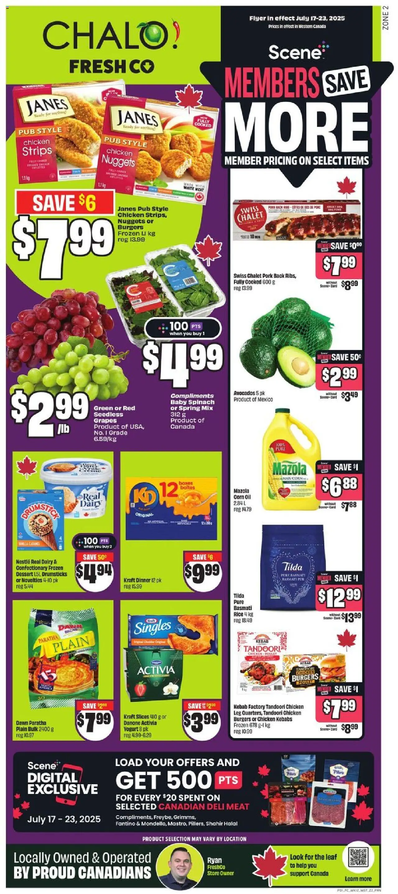 FreshCo flyer valid from Jul 17, 2025 - page number 1