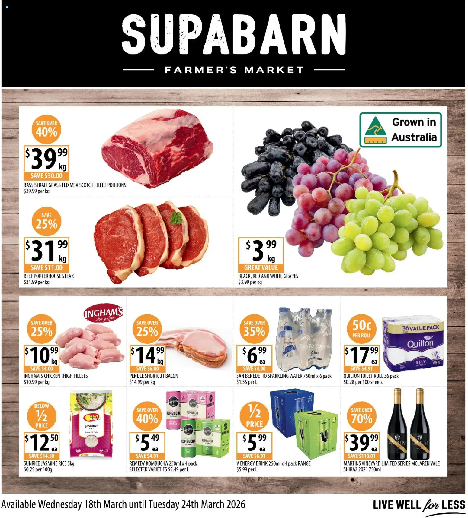 Preview of catalogue Supabarn catalogue from shop Supabarn valid 18/03/2026