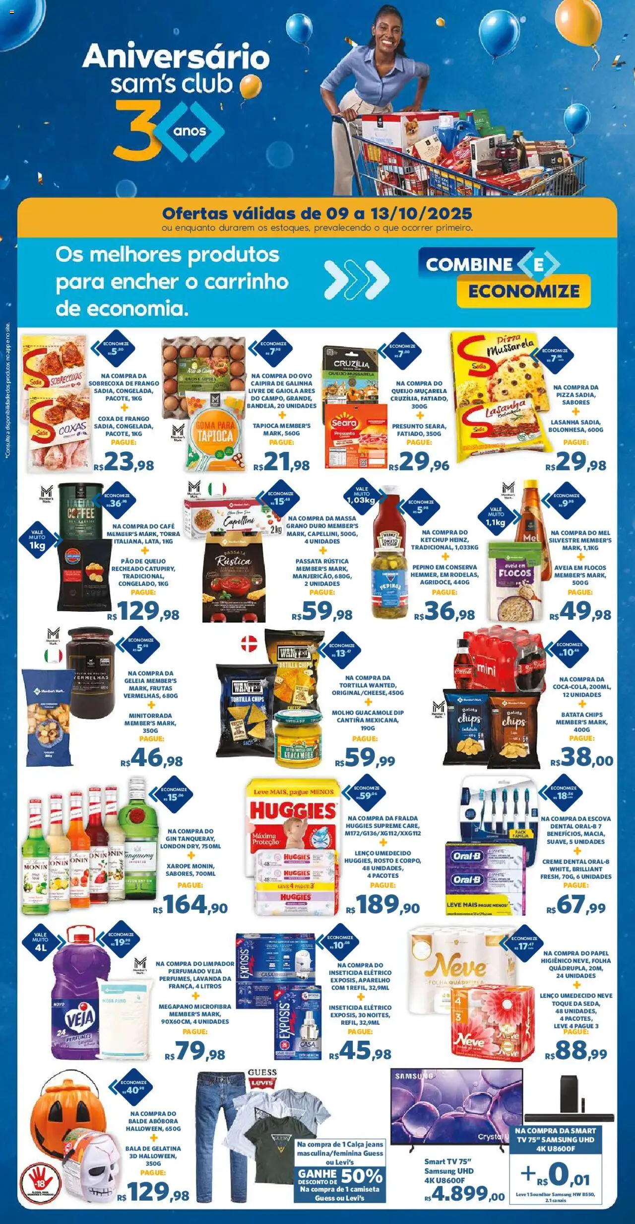 Sam's Club folheto "Ofertas Fim de semana" válido a partir de 09/10/2025 - número de página 1