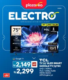 Vista previa de Díptico ELECTRO N1 de la tienda Plaza Vea válido desde 16/02/2026