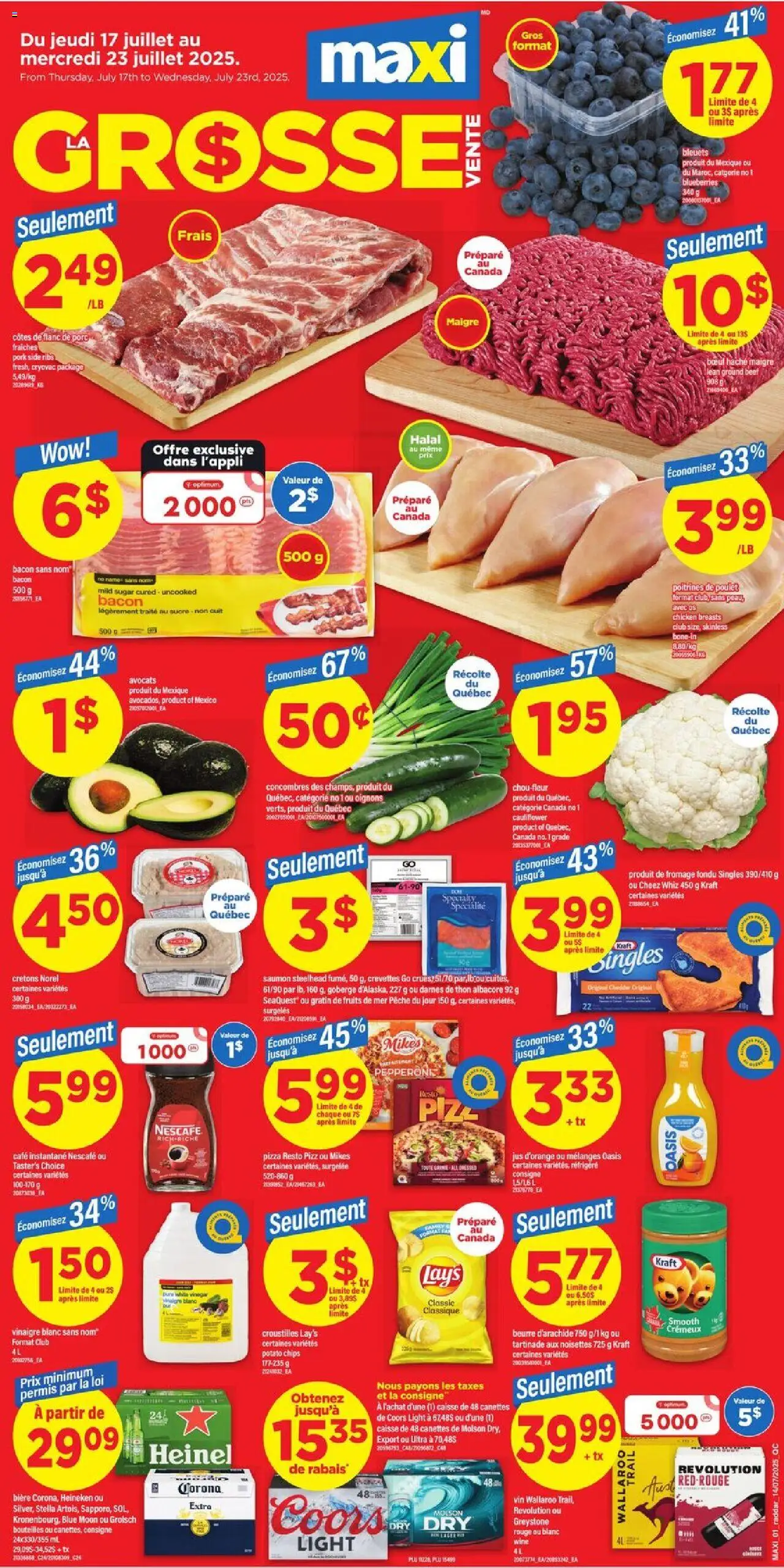 Le catalogue Weekly flyer / circulaire est valide à partir du Jul 17, 2025 numéro de la page 1
