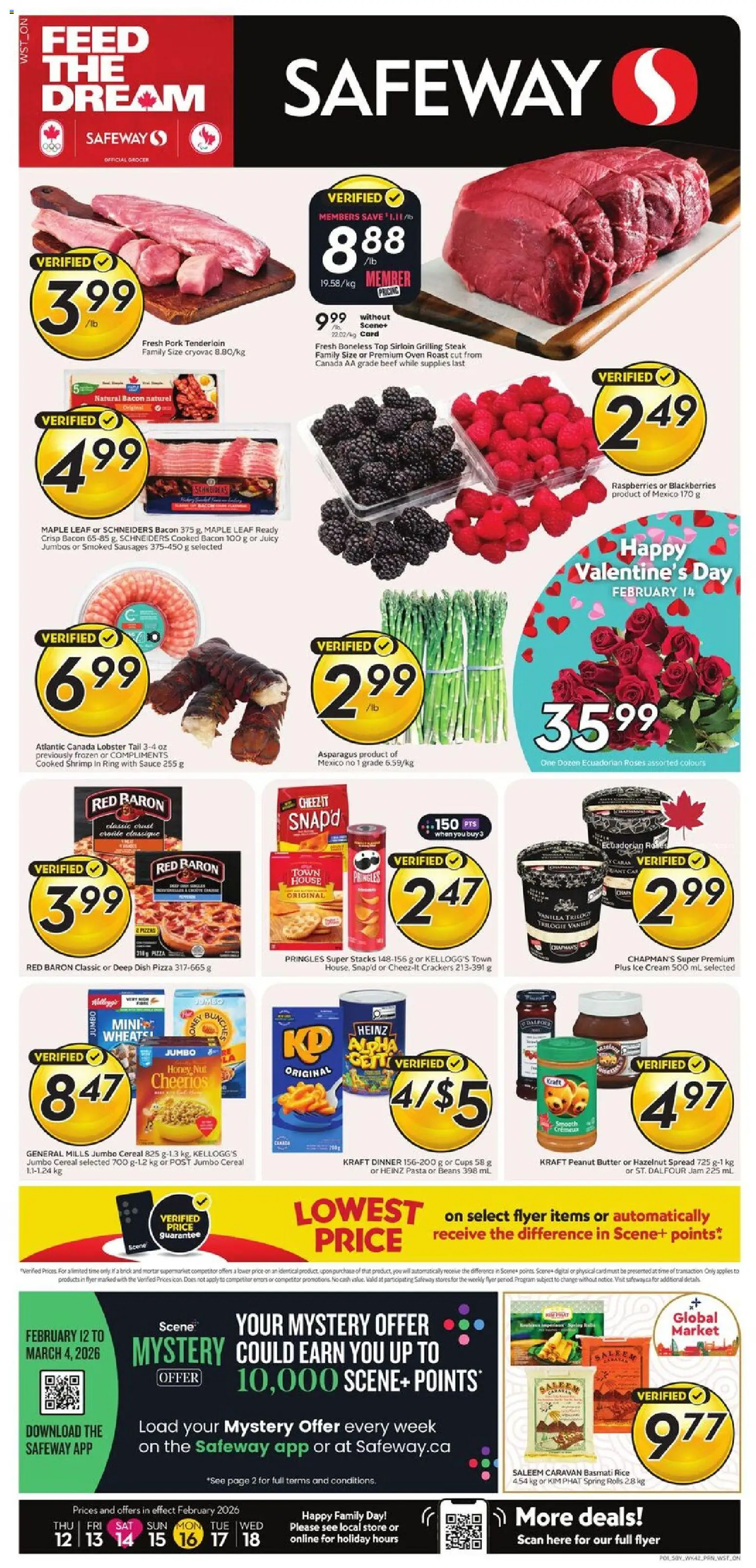 Preview of leaflet Weekly flyer / circulaire from shop Safeway is valid from Feb 12, 2026