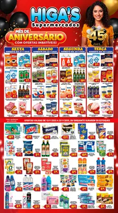 Pré-Visualização do folheto "Ofertas da semana" da loja Higa's Supermercado válido a partir de 19/11/2025