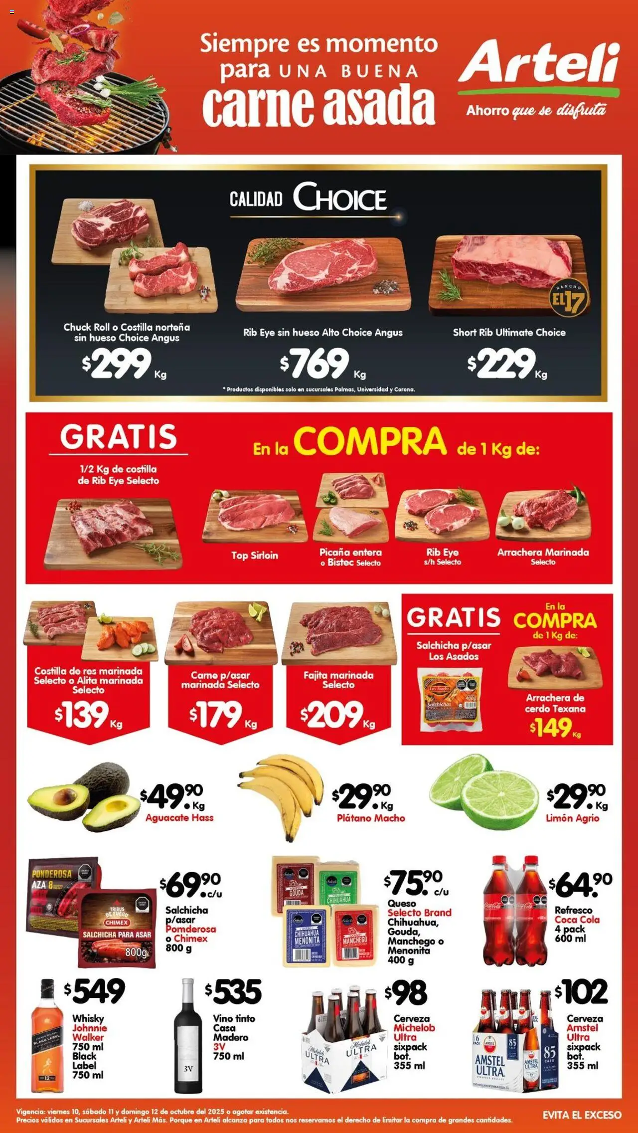 Folleto Arteli Carnes & Cortes Arteli y sus promociones válidas desde el 10/10/2025 - Número de página 1