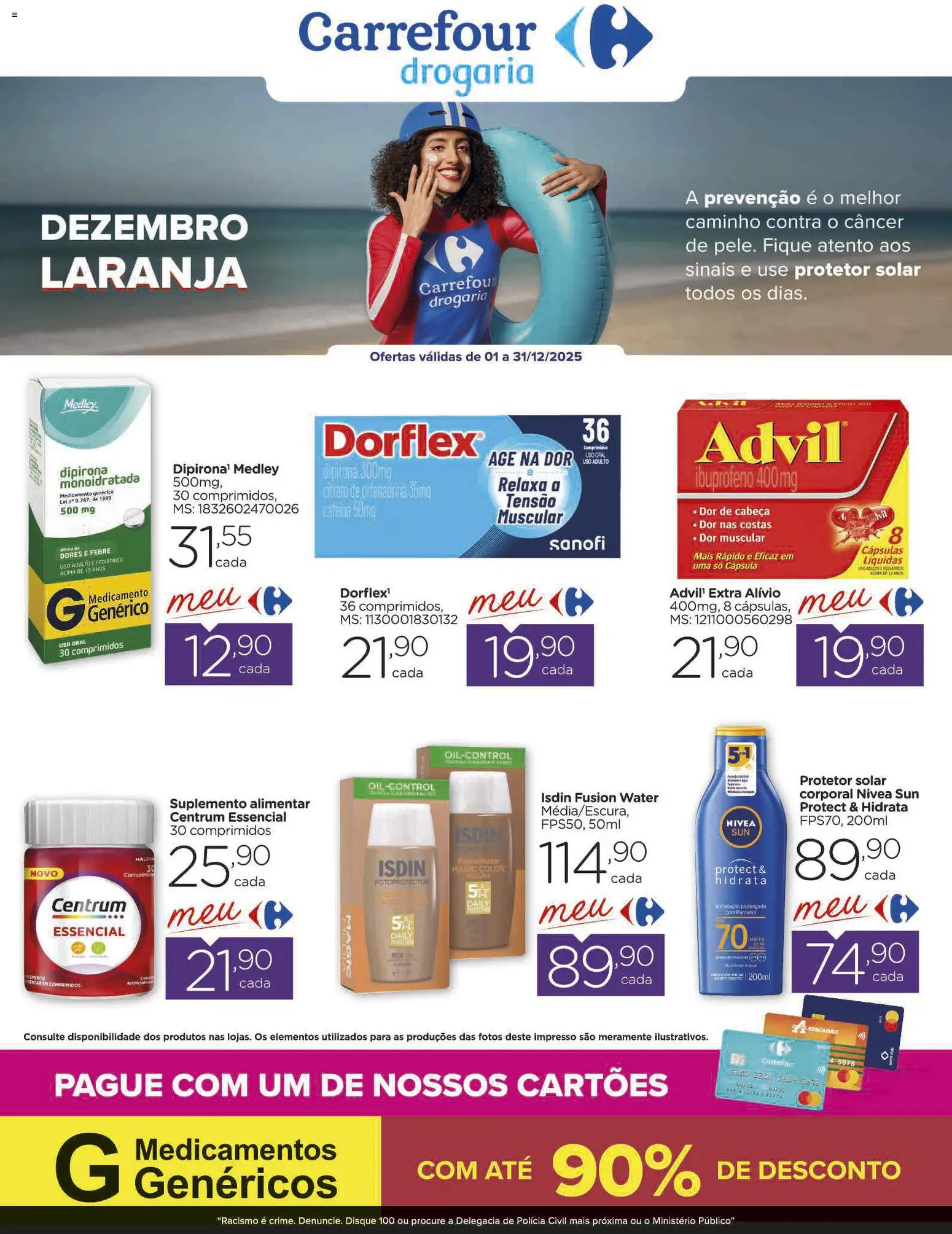 Pré-Visualização do folheto "Ofertas Drogaria" da loja Carrefour válido a partir de 01/12/2025
