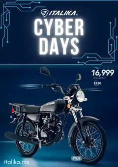 Vista previa las ofertas de la tienda Italika - Cyber Day desde el 25/11/2025 