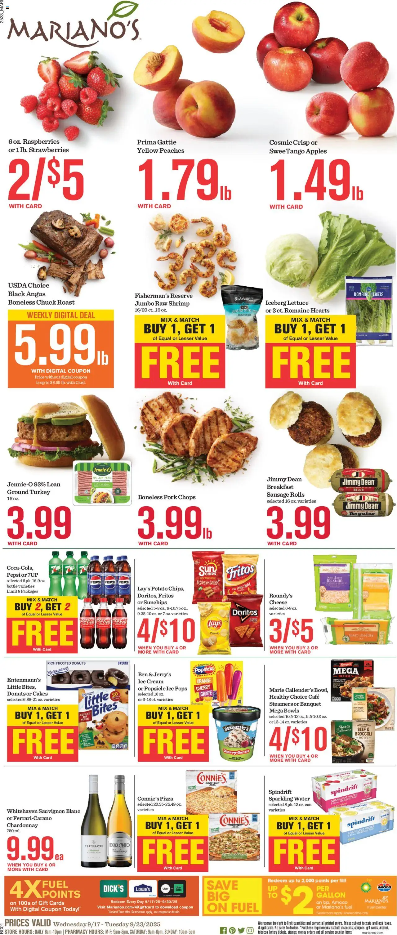 Mariano's Weekly Ad from 09/17/2025 - Flyer - Page number 1