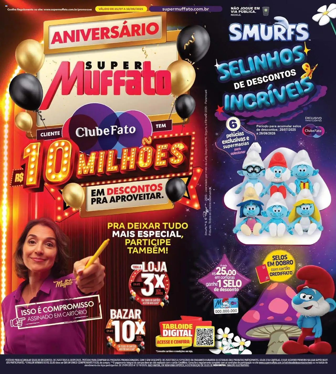 Super Muffato folheto "Ofertas Aniversário" válido a partir de 25/07/2025 - número de página 1