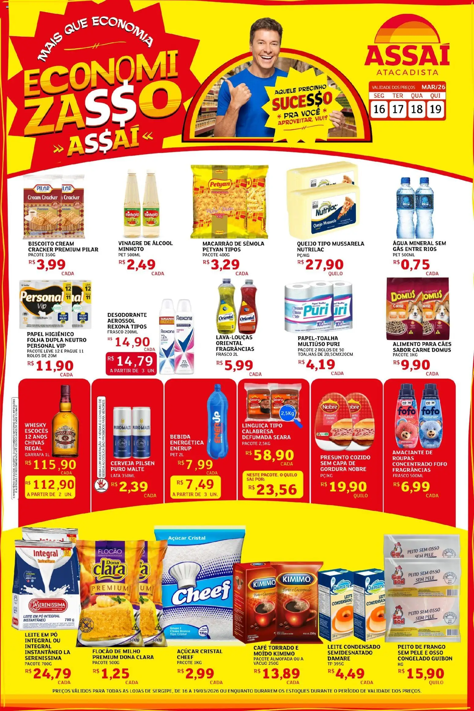 Pré-Visualização do folheto "Assaí Atacadista ofertas - SE" da loja Assaí Atacadista válido a partir de 16/03/2026
