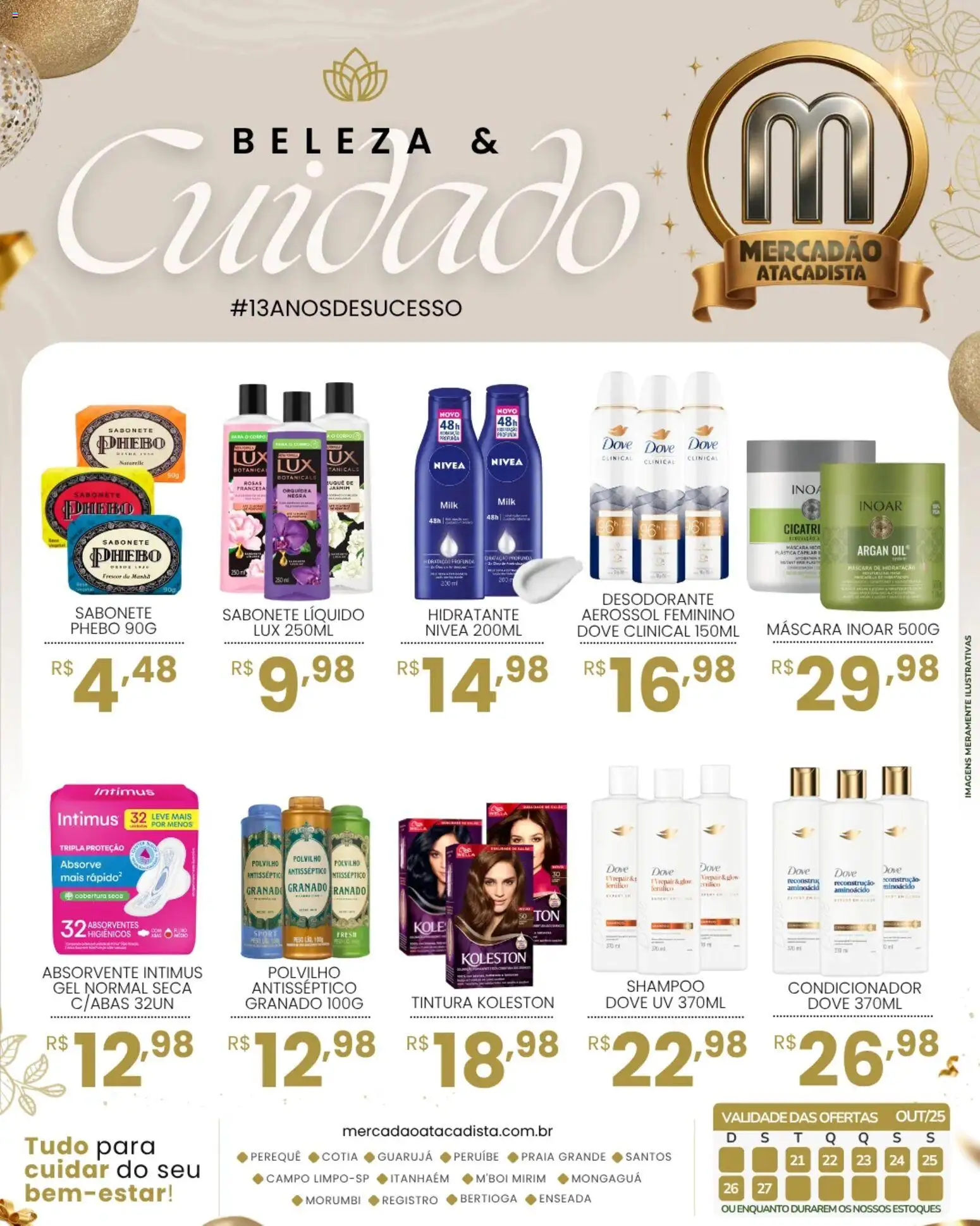 Mercadão Atacadista folheto "Ofertas Beleza & Cuidado" válido a partir de 21/10/2025 - número de página 1