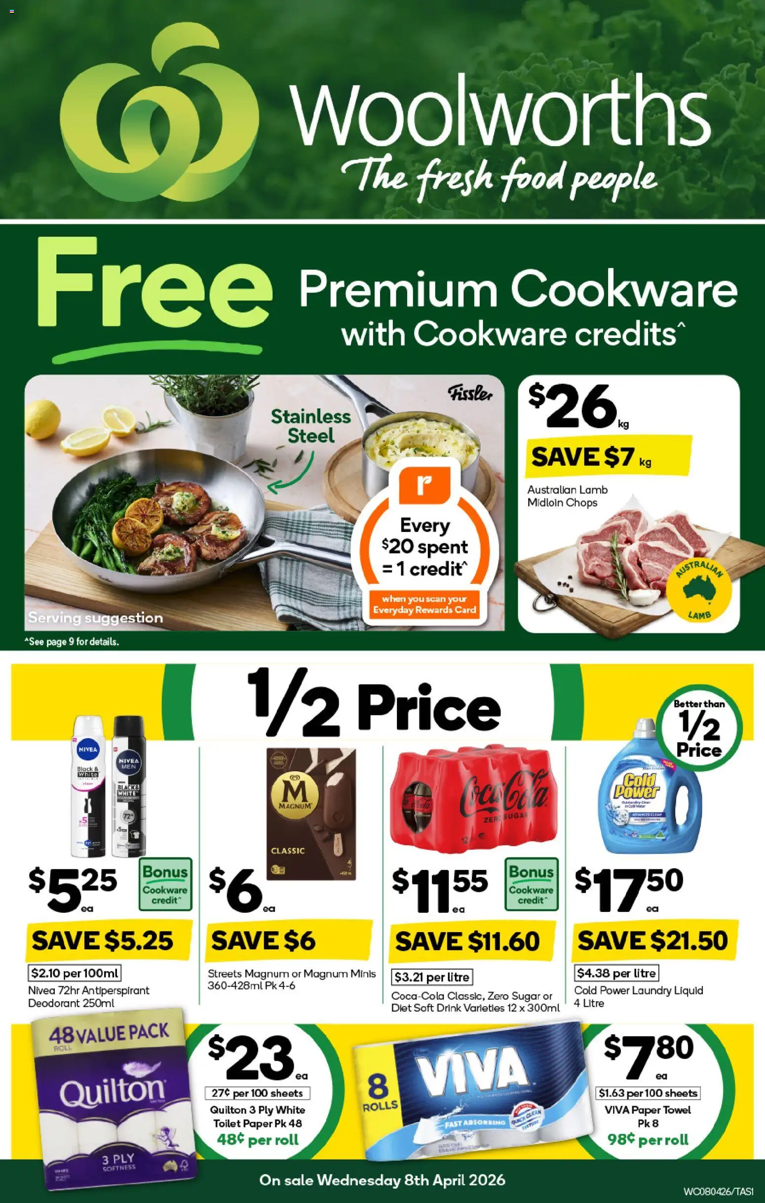 Preview of catalogue Woolworths catalogue TAS from shop Woolworths valid 08/04/2026
