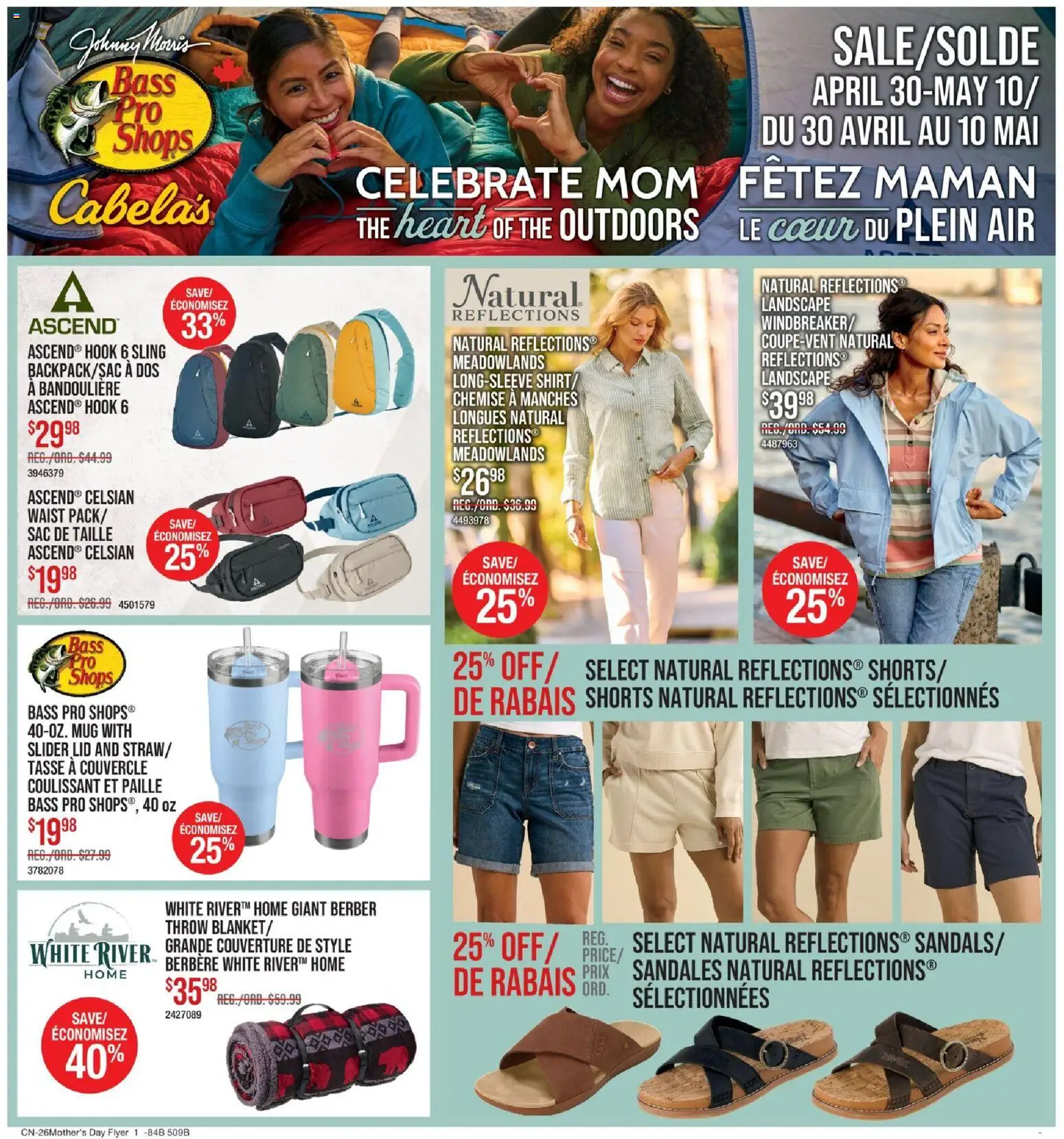 Preview of leaflet Cabelas flyer / circulaire from shop Cabelas is valid from Apr 30, 2026 - Shorts, Blanket
