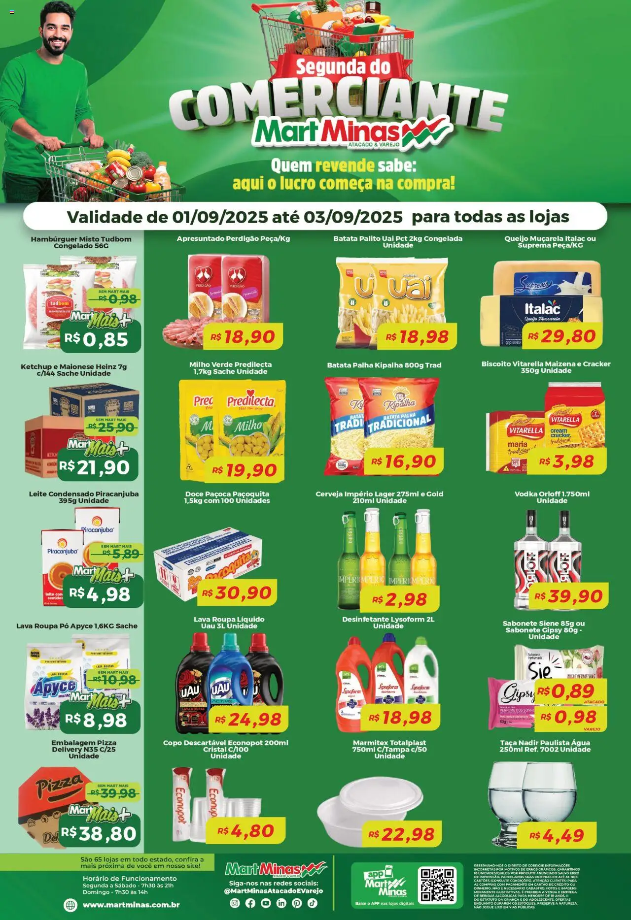 Mart Minas folheto "Ofertas Comerciante" válido a partir de 01/09/2025 - número de página 1