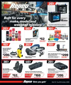 Preview of catalogue Catalogue from shop Repco valid 15 Oct 2025
