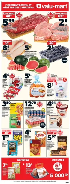 Un aperçu du dépliant Circulaire du magasin Valu Mart est valide à partir 24 juill. 2025