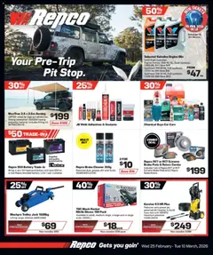 Preview of catalogue Catalogue from shop Repco valid 25 Feb 2026