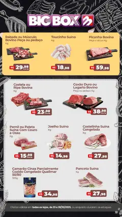 Pré-Visualização do folheto "Ofertas do Açougue" da loja Big Box válido a partir de 23/10/2025