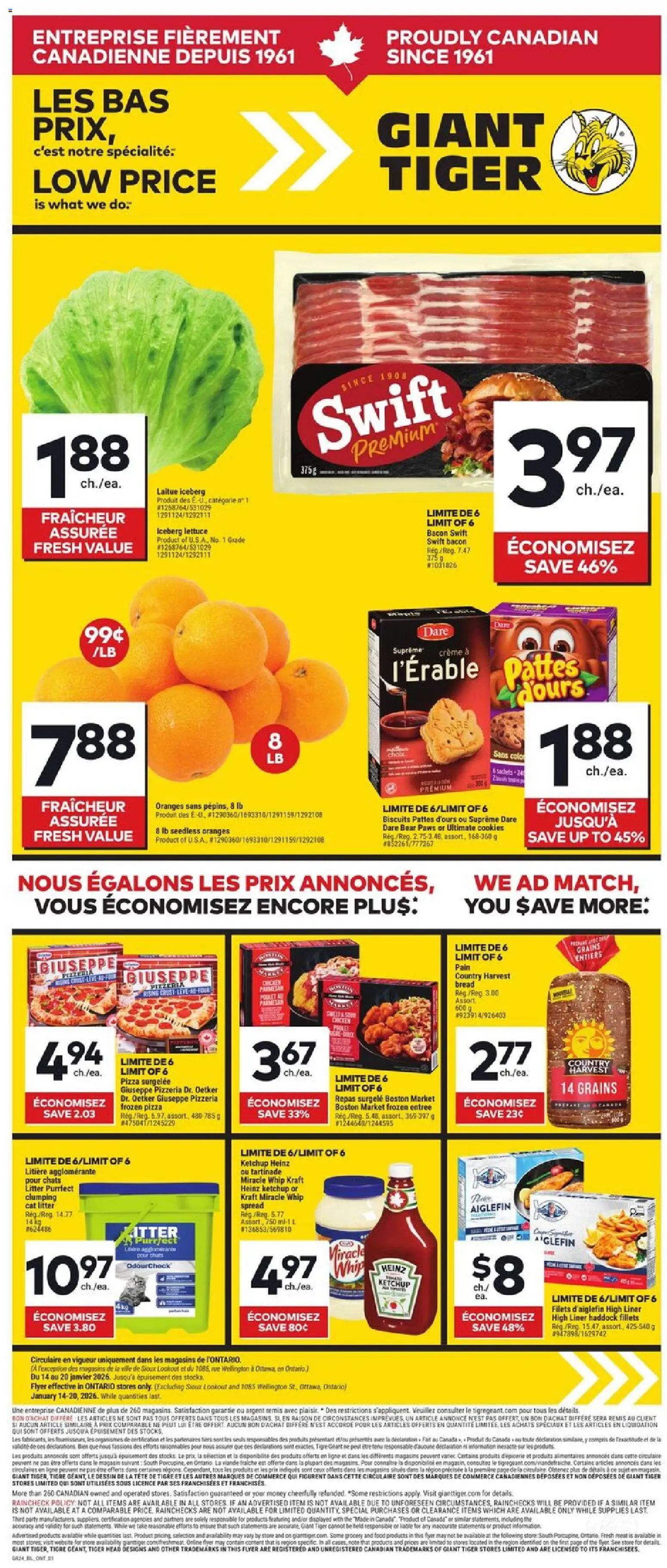 Preview of leaflet Circulaire from shop Giant Tiger is valid from Jan 14, 2026