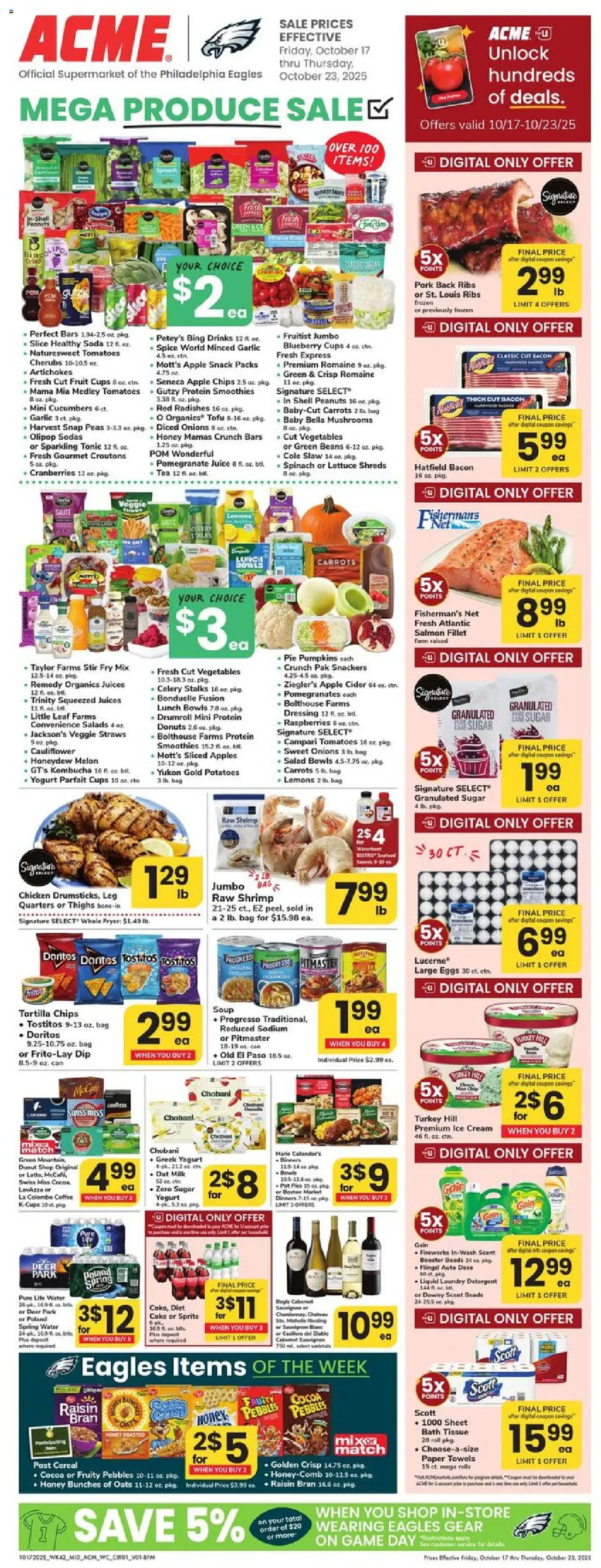 Acme Weekly Ad - PA from 10/17/2025 - Circular, Flyer - Page number 1