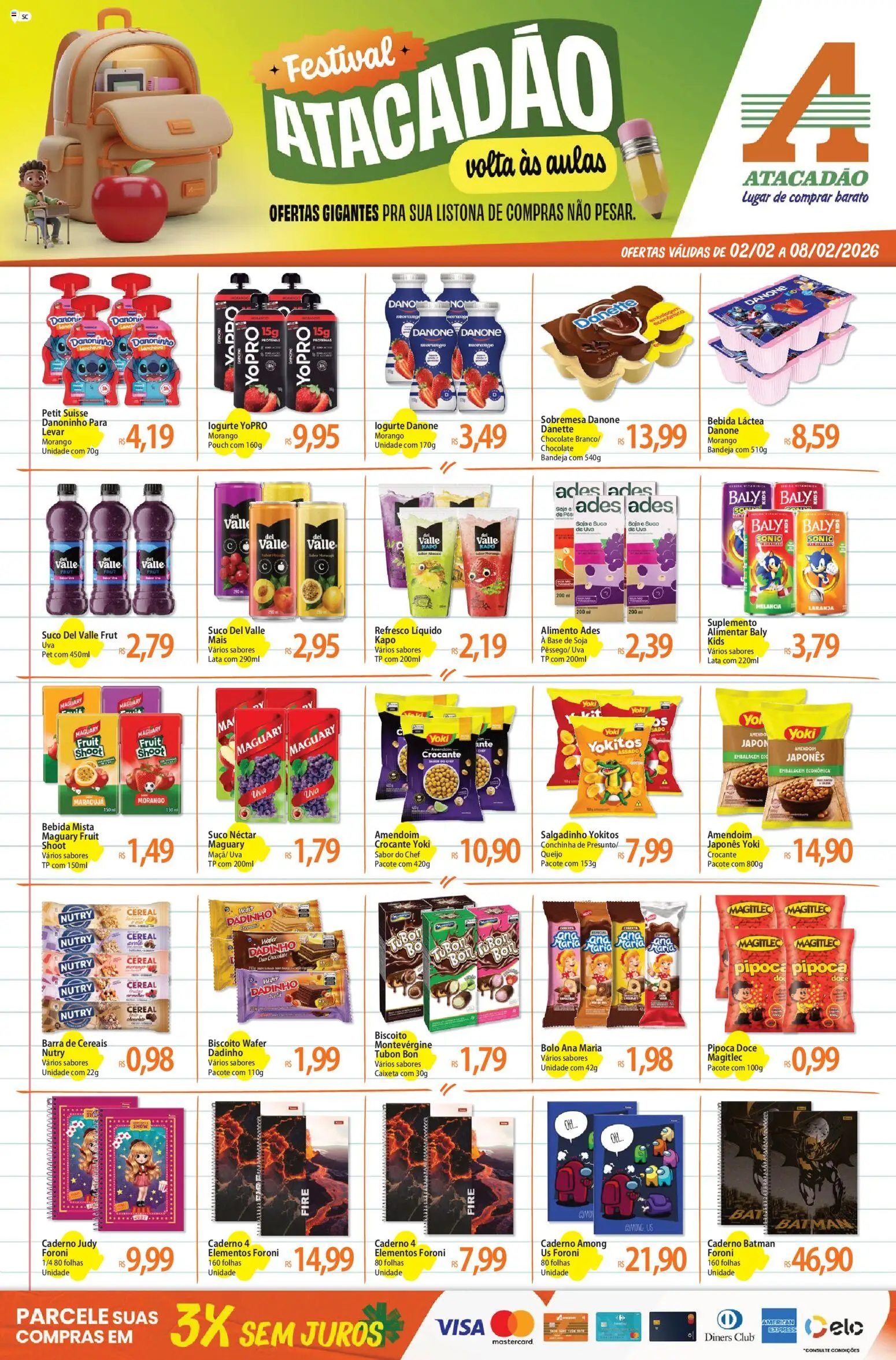 Pré-Visualização do folheto "Ofertas - SC" da loja Atacadão válido a partir de 02/02/2026