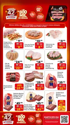 Pré-Visualização do folheto "Ofertas do Açougue" da loja Semar Supermercado válido a partir de 23/10/2025