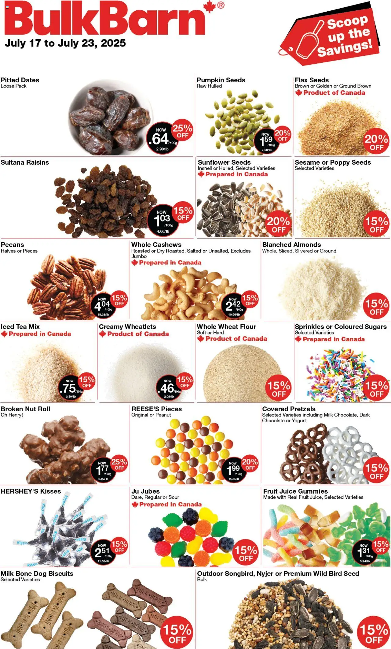 Bulk Barn flyer valid from Jul 17, 2025 - page number 1