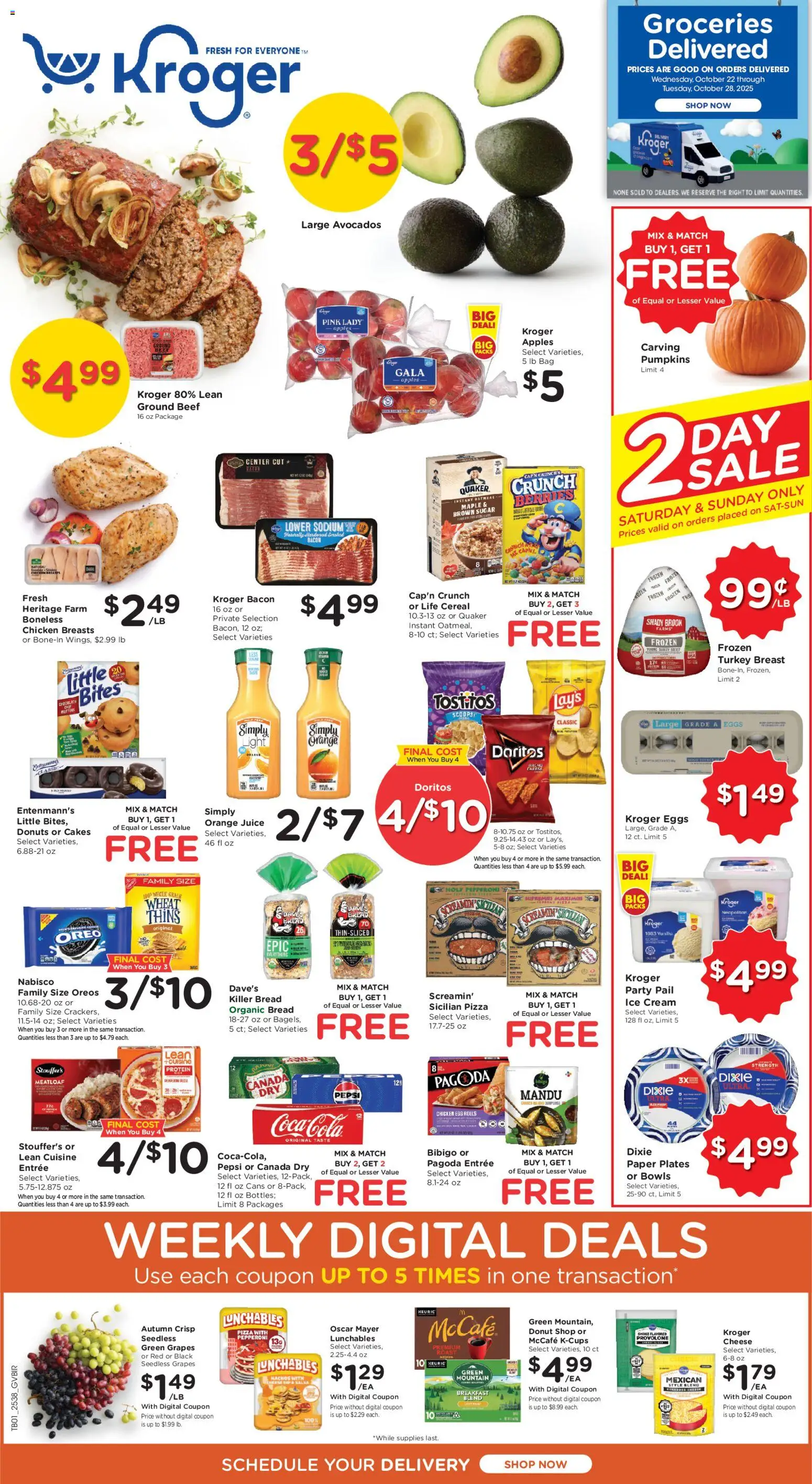 Kroger Weekly ads from 10/22/2025 >> Ad for next week - Page number 1
