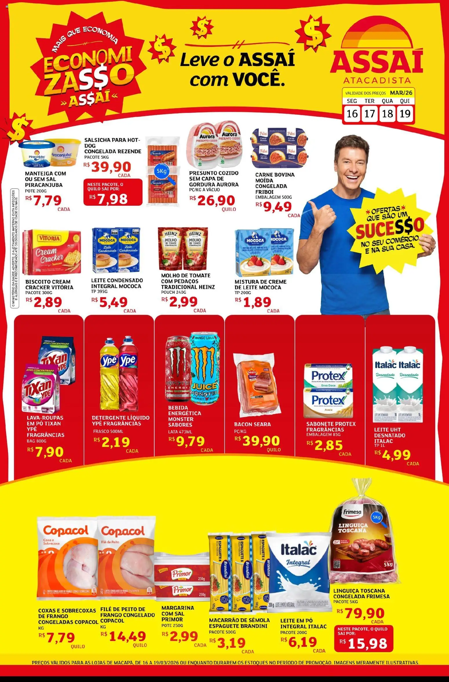 Pré-Visualização do folheto "Assaí Atacadista ofertas - AP" da loja Assaí Atacadista válido a partir de 16/03/2026