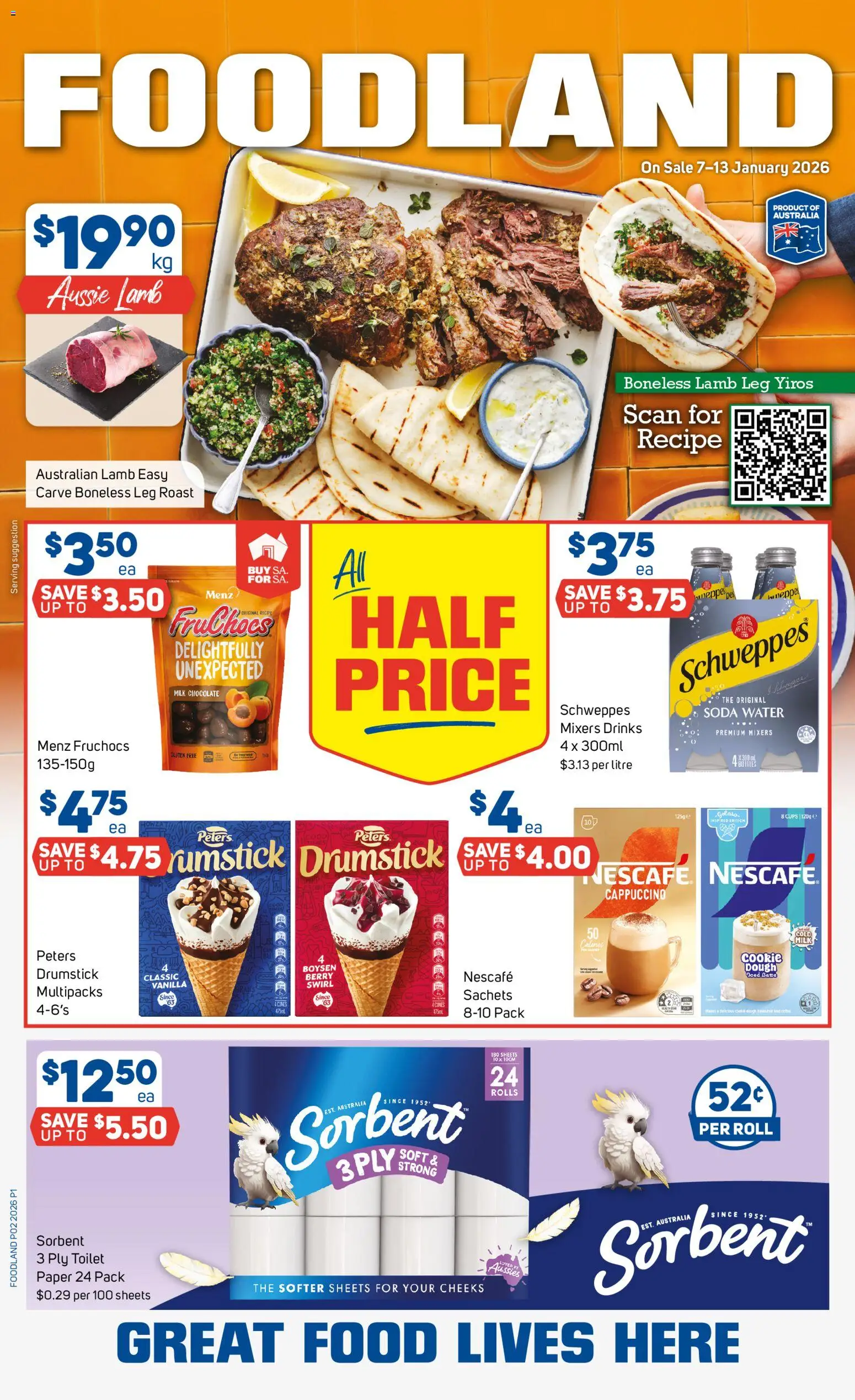 Preview of catalogue Catalogue from shop Foodland valid 07/01/2026