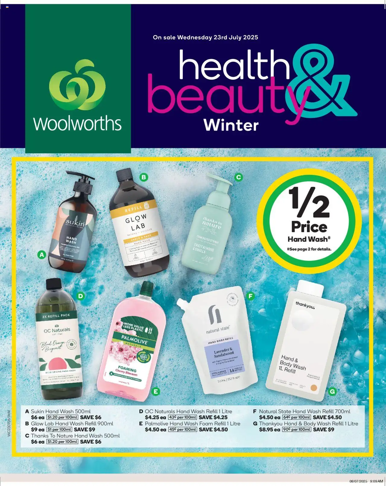 Woolworths catalogue valid from 23/07/2025 - page 1