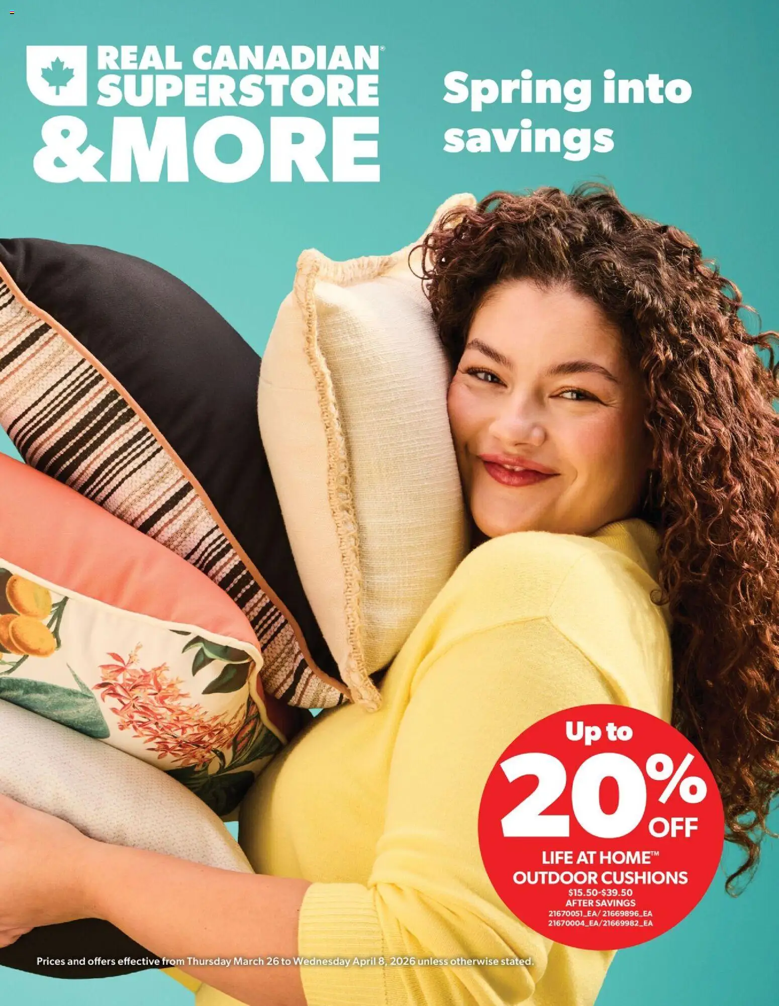 Preview of leaflet Real Canadian Superstore - Spring into savings flyer from shop Real Canadian Superstore is valid from Mar 26, 2026