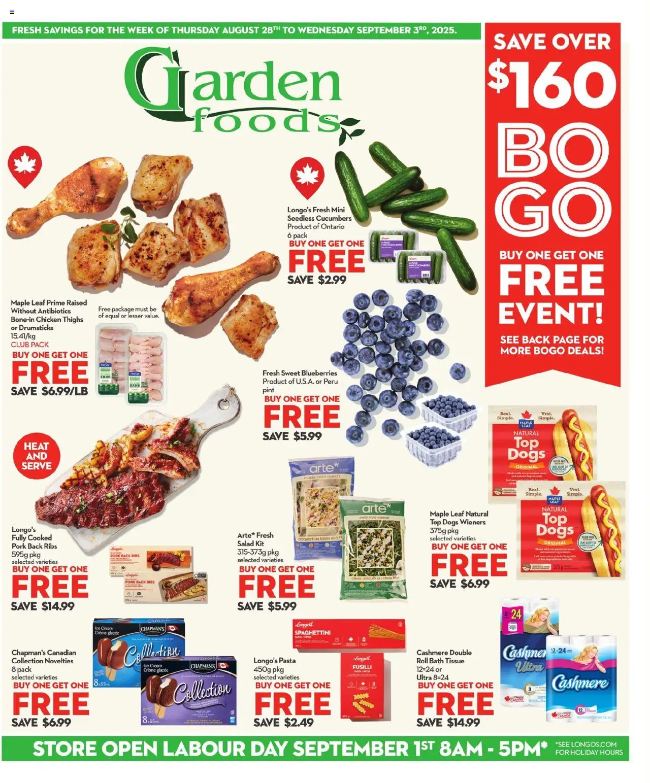Longo's flyer valid from Aug 28, 2025 - page number 1