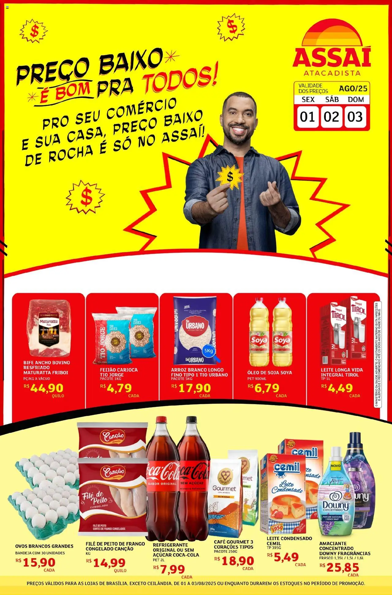 Assaí Atacadista folheto "Encarte - DF" válido a partir de 01/08/2025 - número de página 1