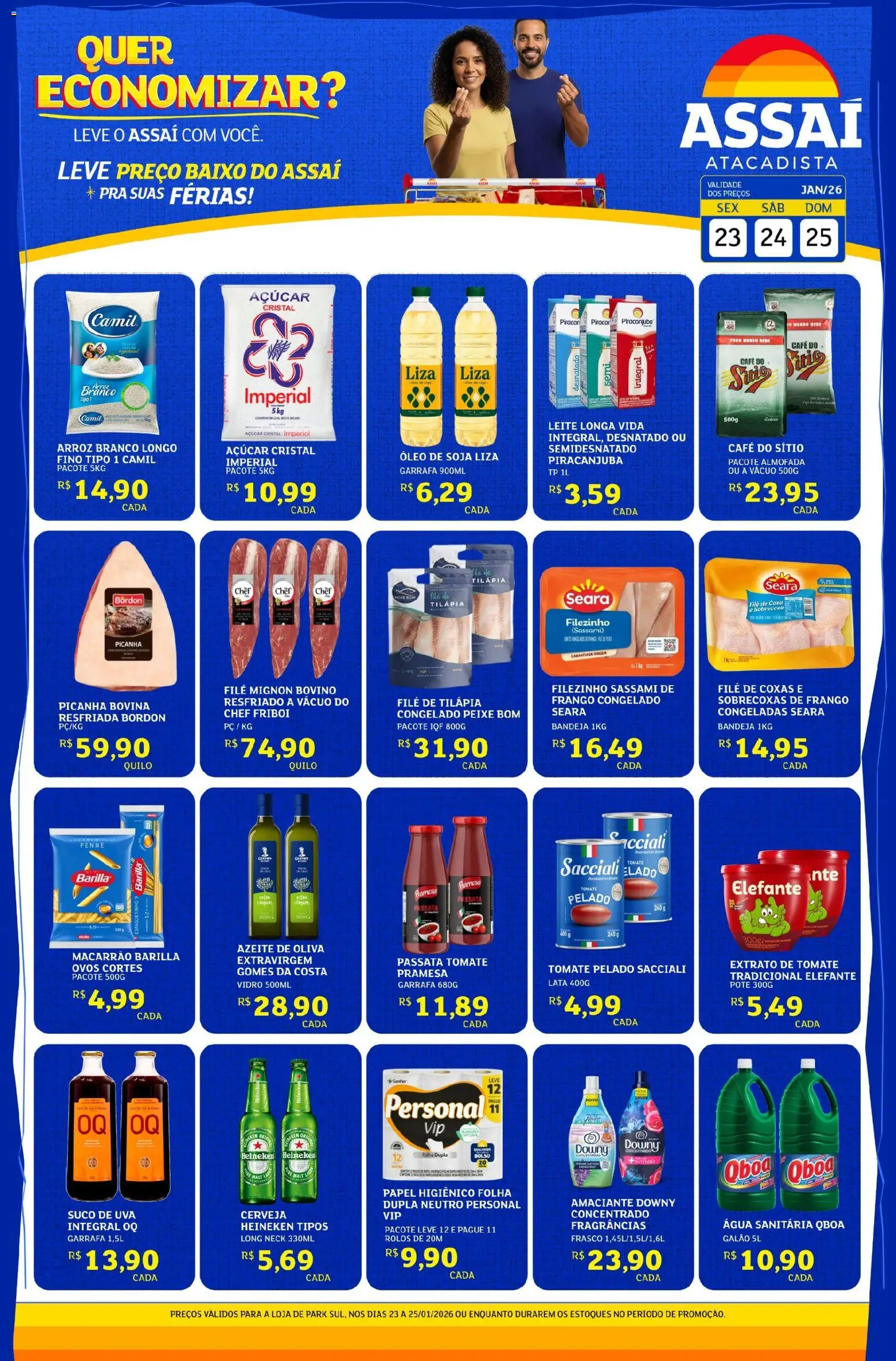 Pré-Visualização do folheto "Encarte - DF" da loja Assaí Atacadista válido a partir de 23/01/2026