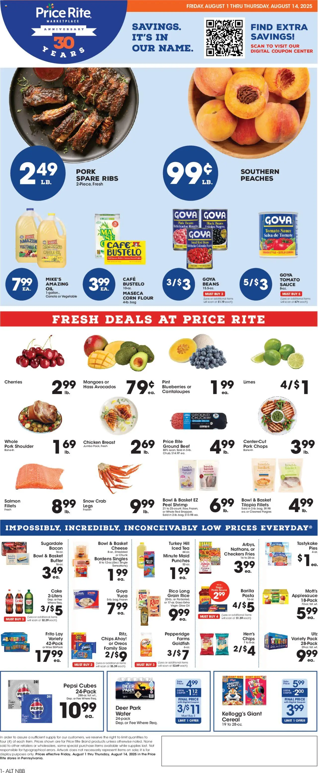 Price Rite Weekly Ad from 08/01/2025 - Flyer - Page number 1