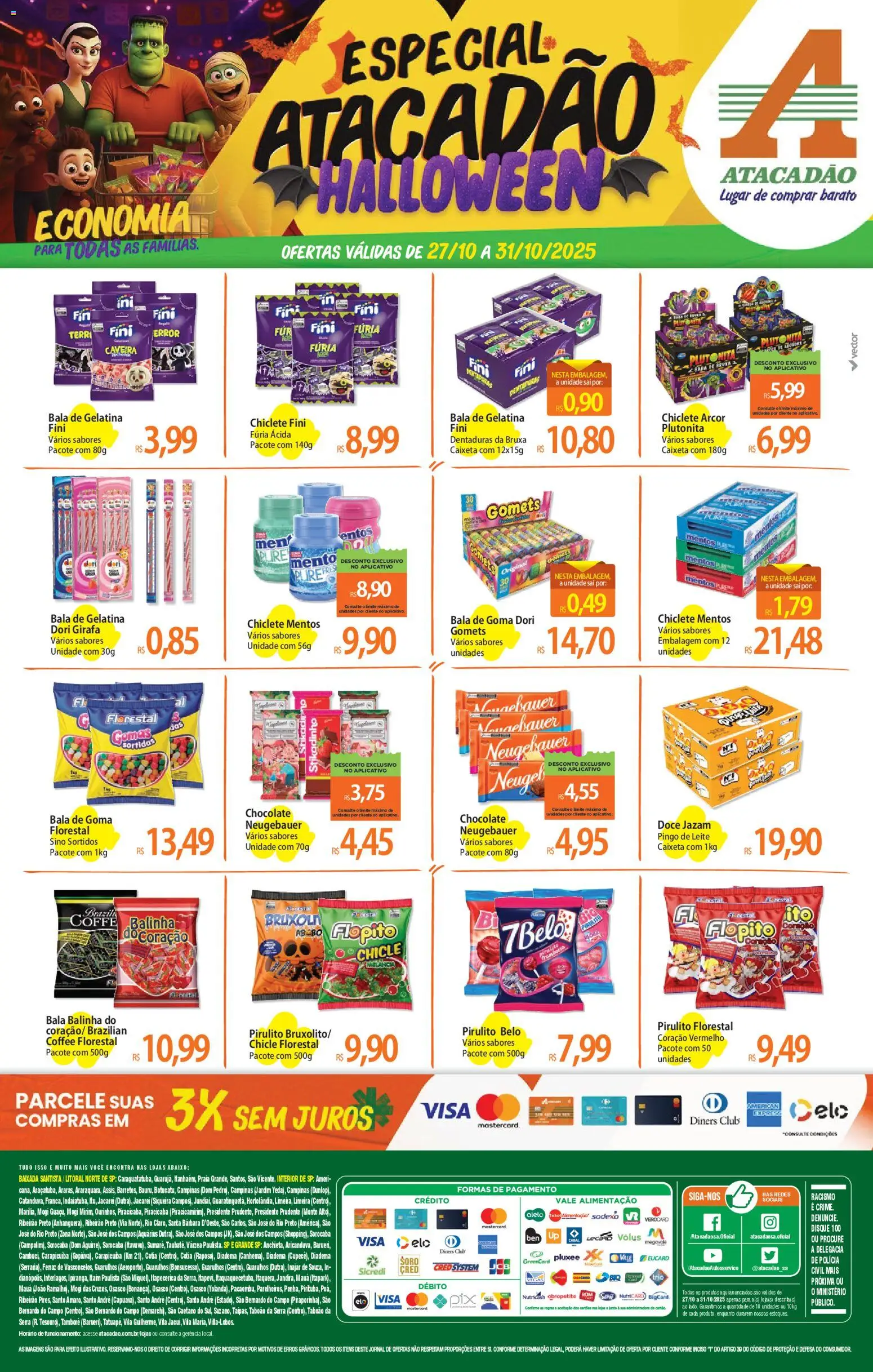 Atacadão folheto "Ofertas - SP" válido a partir de 27/10/2025 - número de página 1