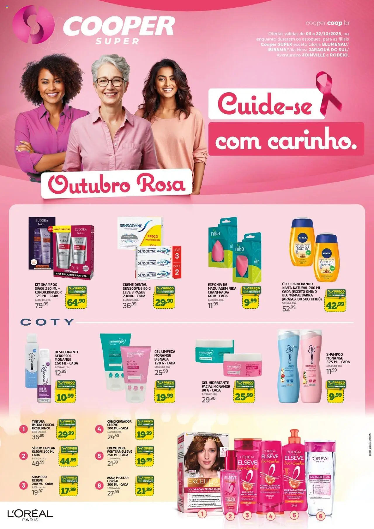 Cooper folheto "Ofertas Especial Outubro Rosa" válido a partir de 03/10/2025 - número de página 1